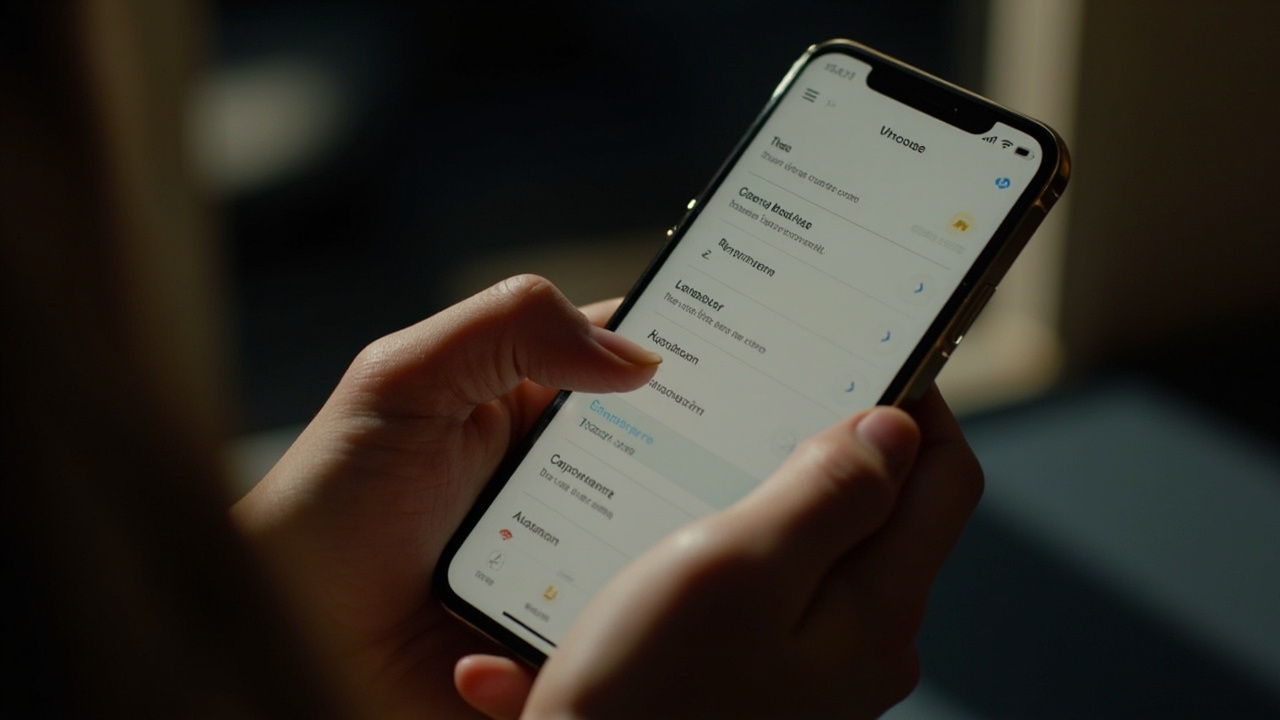 Close-up of an Australian holding a smartphone showing a half-filled generic form interface with a subtle blur to suggest an autofill glitch
