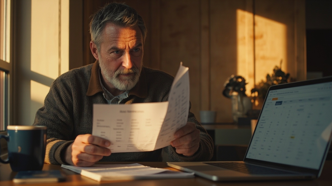 American traveler at a sunlit home desk counting backward on a calendar beside an open laptop and a blue US passport